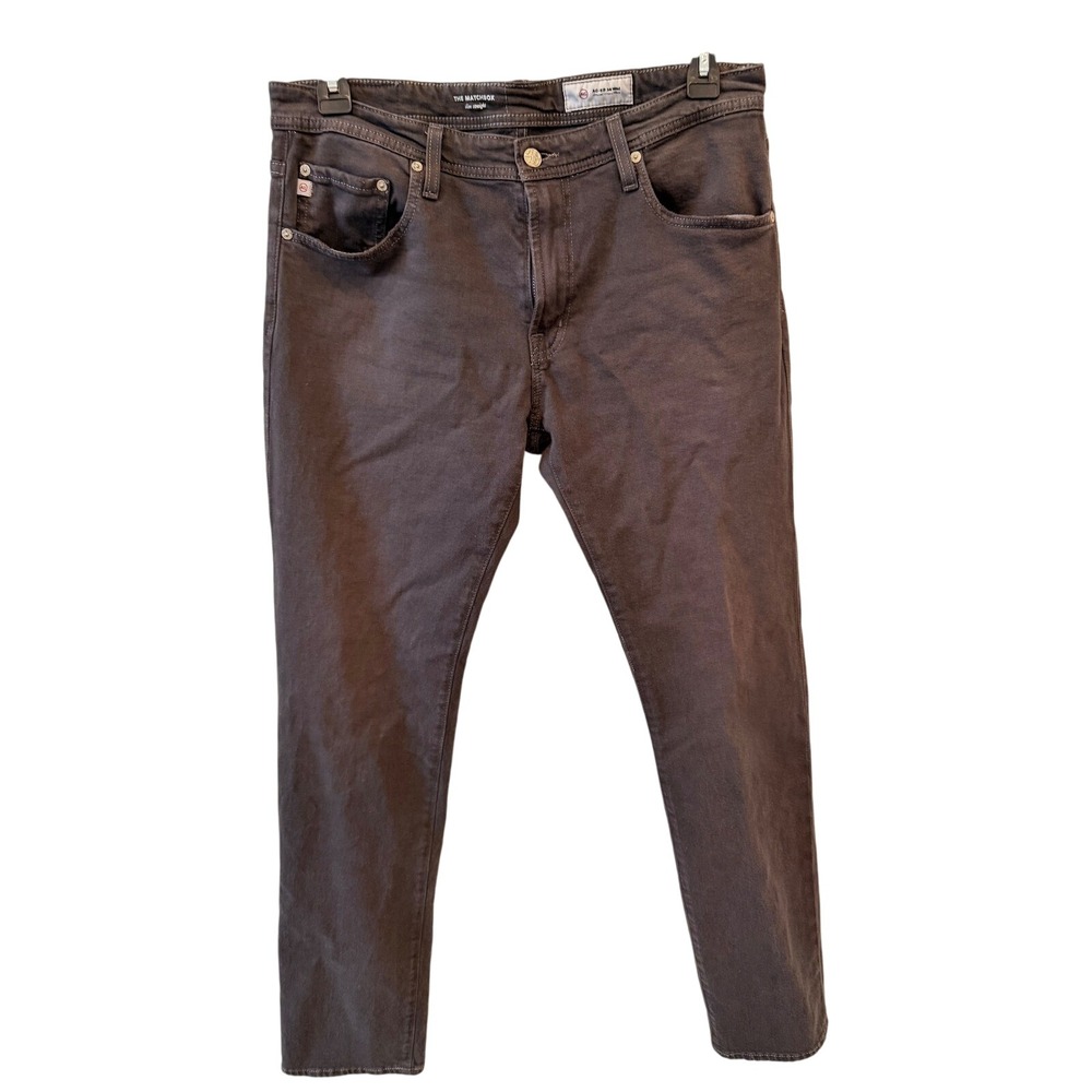 AG‎ Adriano Goldschmied The Matchbox Slim Straight Jeans Dark Grey Mens 34/34R